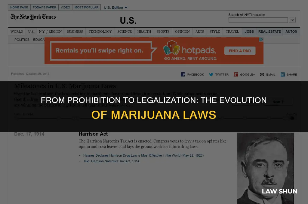 how did the marajuna laws go