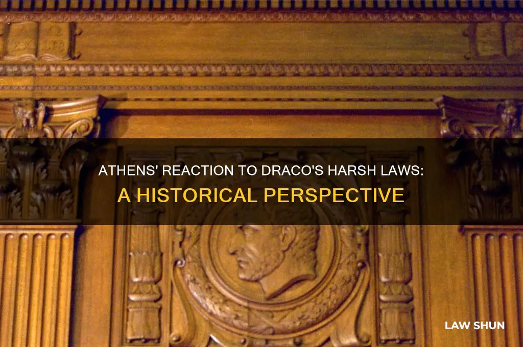 how did the people of athens respond to dracos laws