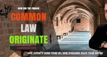 The Evolution of the Phrase: Common Law Origins