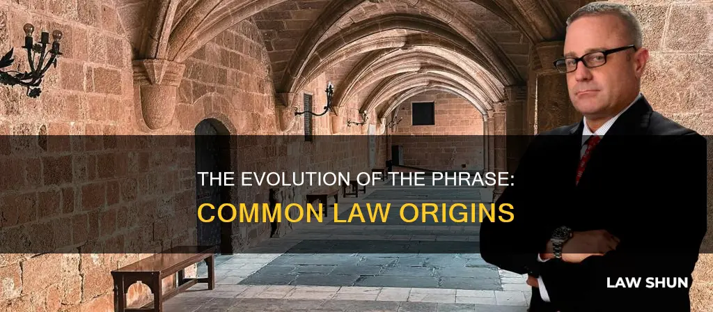 how did the phrase common law originate