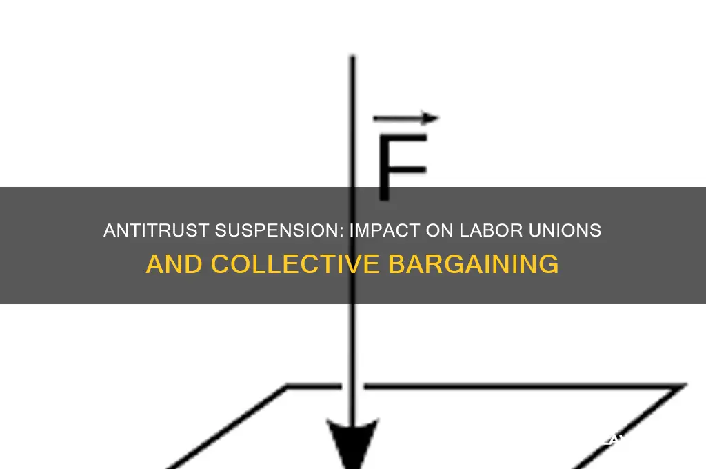 how did the suspension of antitrust laws affect unions