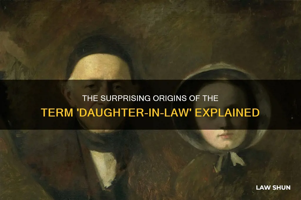 how did the term daughter in law come from