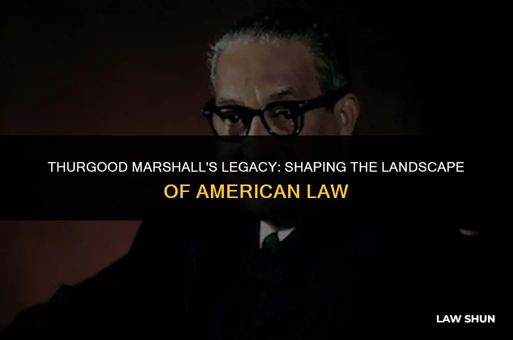 how did thurgood marshal influence law