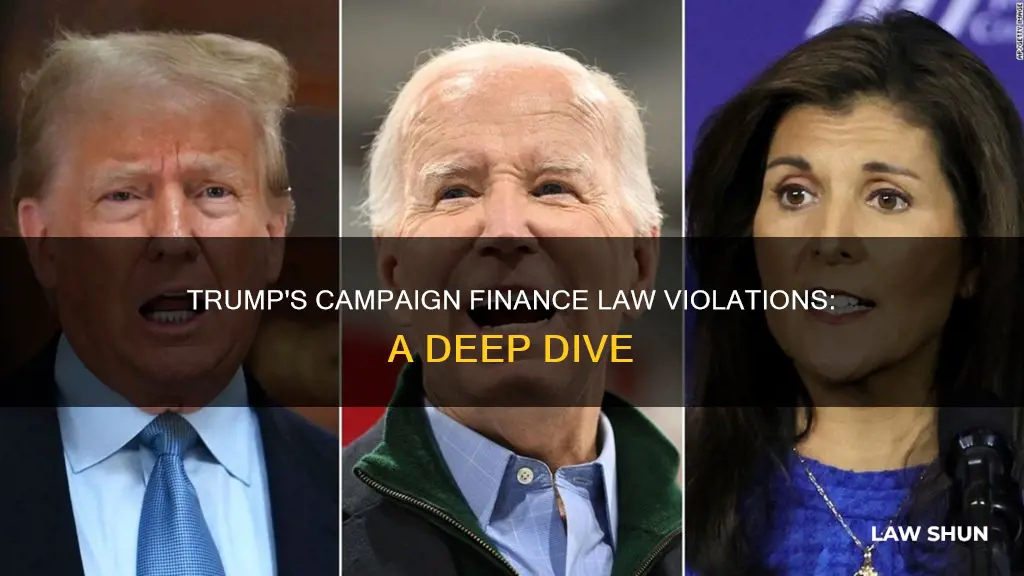 how did trump break campaign finance laws