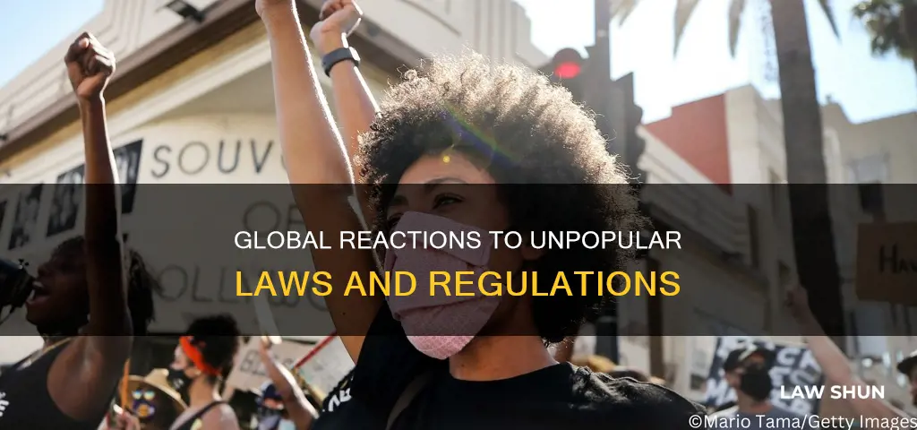 how different countries react to unpopular laws or regulations
