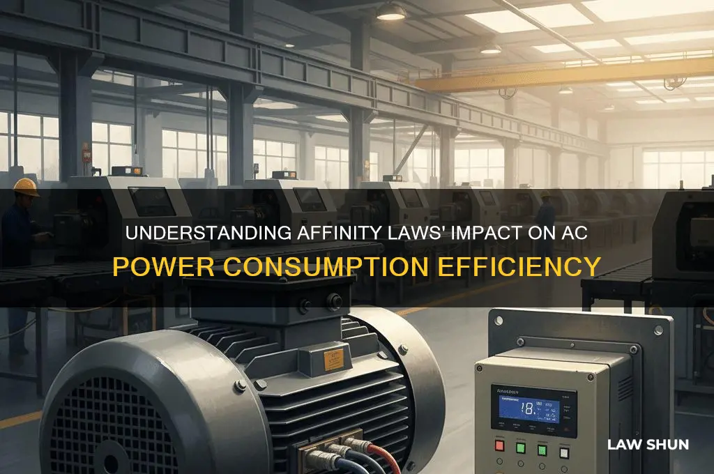 how do affinity laws affect power consumption in air conditioning