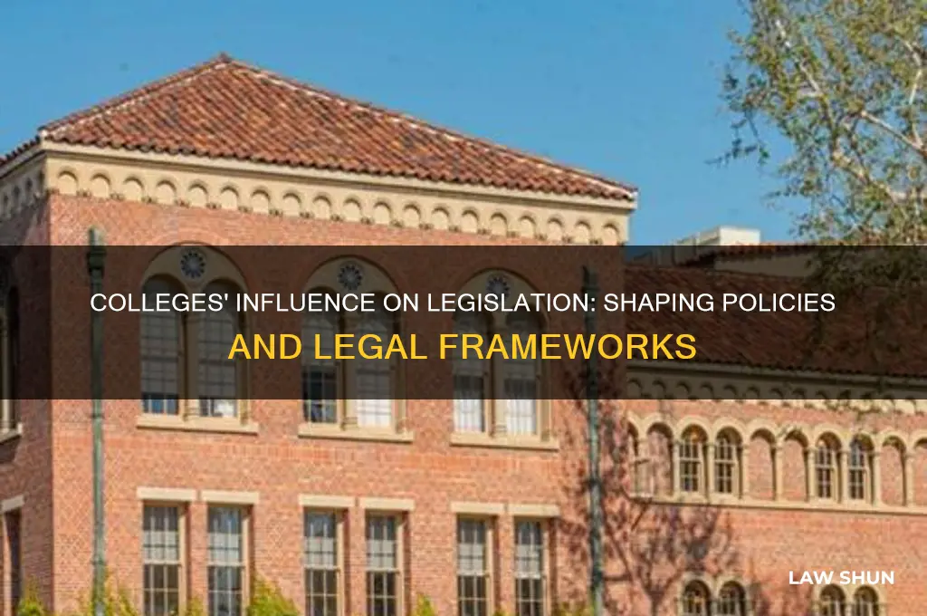 how do colleges affect laws