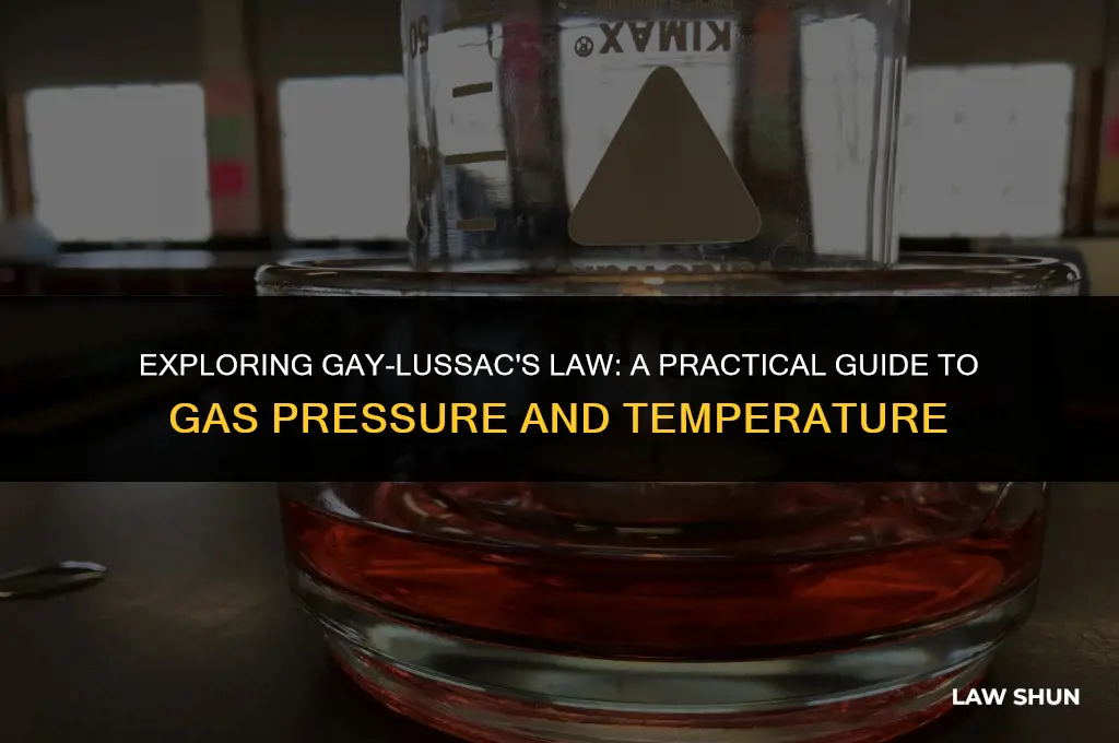 how do demonstrate gay-lussacs law