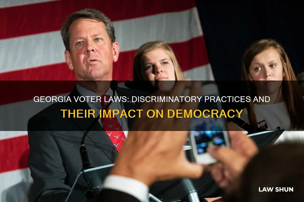 how do georgia voter laws discriminate