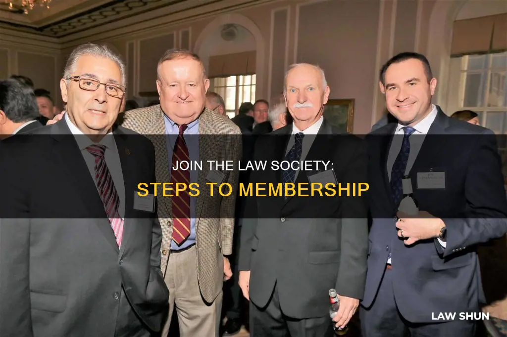 how do i become a member of the law society