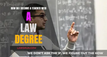 Switching Careers: Law Degree to Teaching