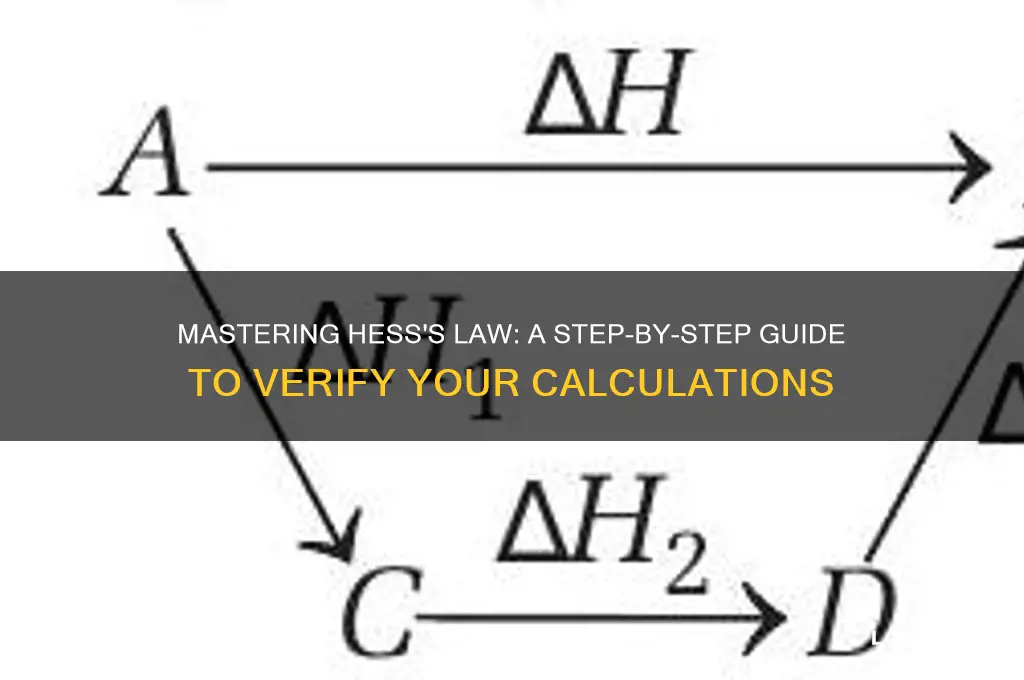 how do i check if i have hesses law correct