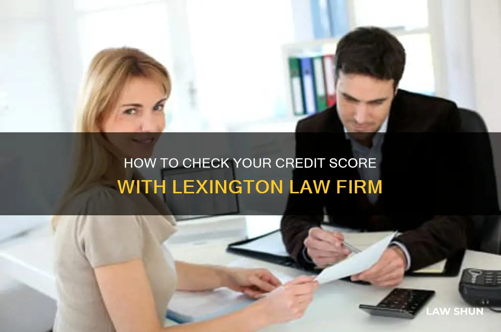 how do i check my credit score on lexington law