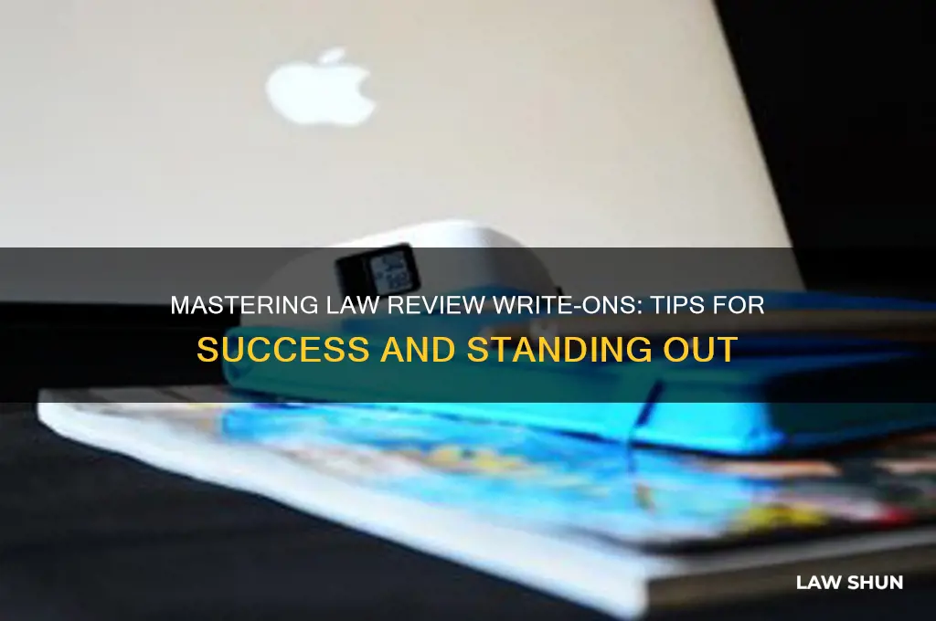 how do i do law review write on