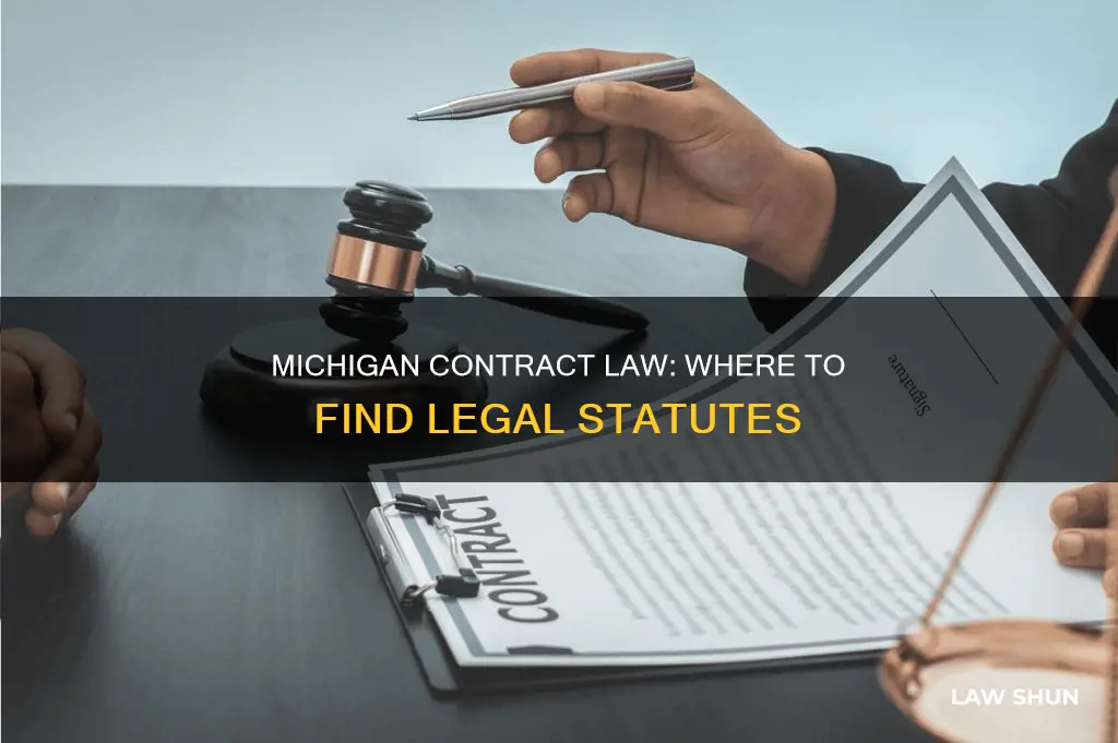 how do i find michigan legal statutes for contract law