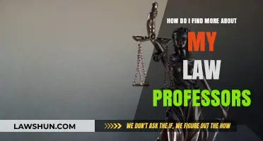 Unveiling Your Law Professors: Tips to Discover Their Expertise and Background