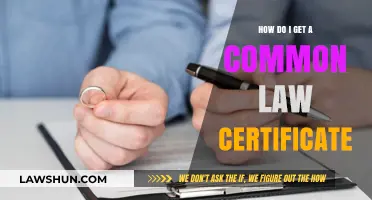 Common-Law Certificate: How to Get One Legally