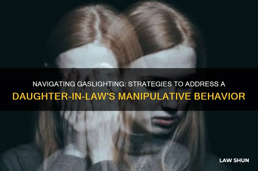 how do i handle my gaslighting daughter in law