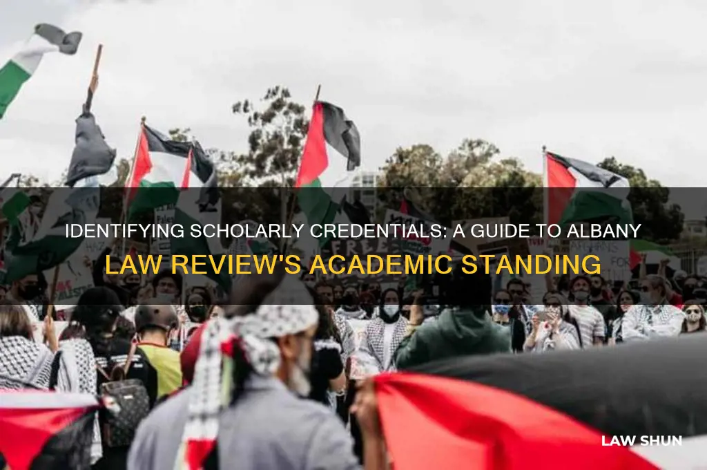 how do i know the albany law review is schollary