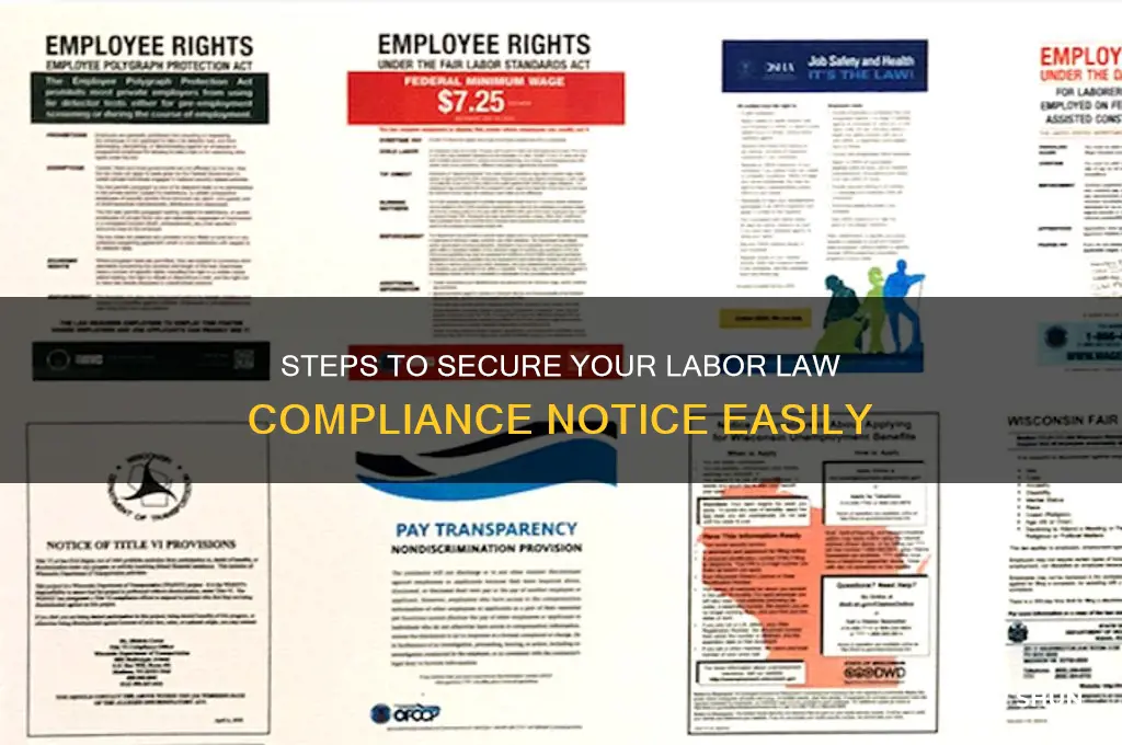 how do i obtain a labor law compliance notice