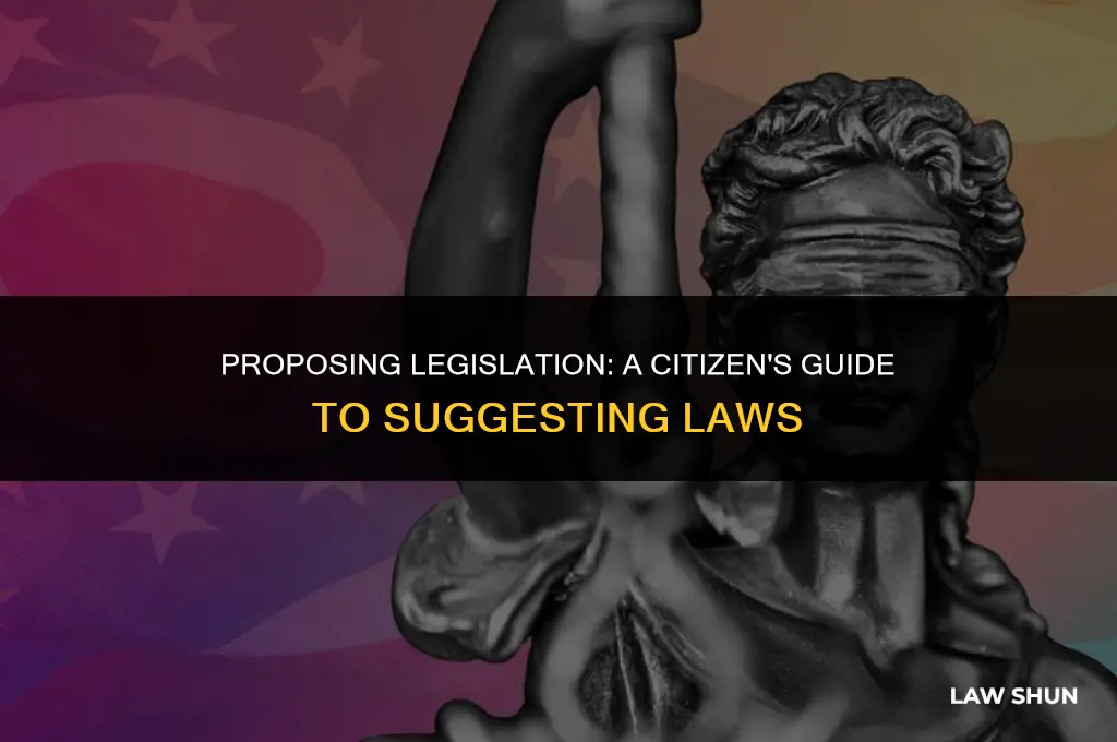 how do i suggest a law