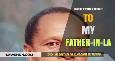 Honoring His Legacy: Crafting a Heartfelt Tribute to My Father-in-Law