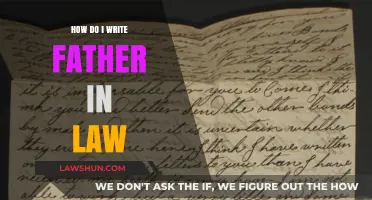 Mastering the Art of Writing 'Father-in-Law' in Various Contexts