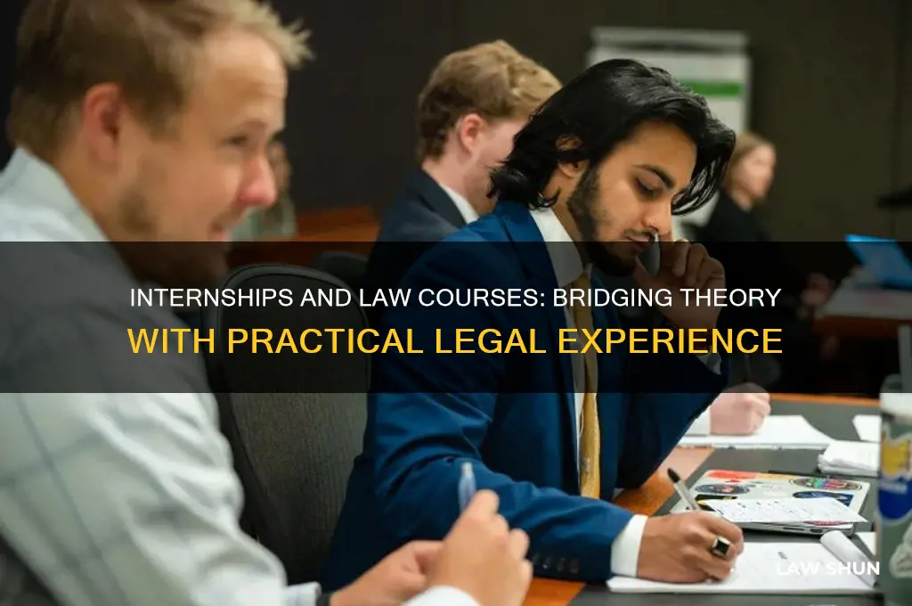 how do internships relate to law courses