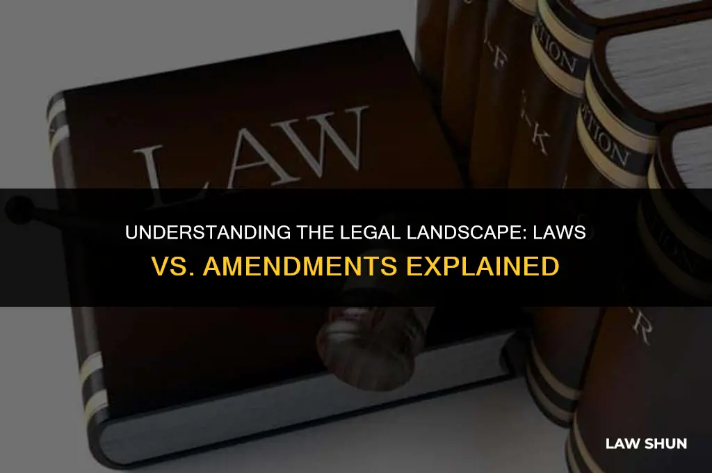 how do laws differ from amendments