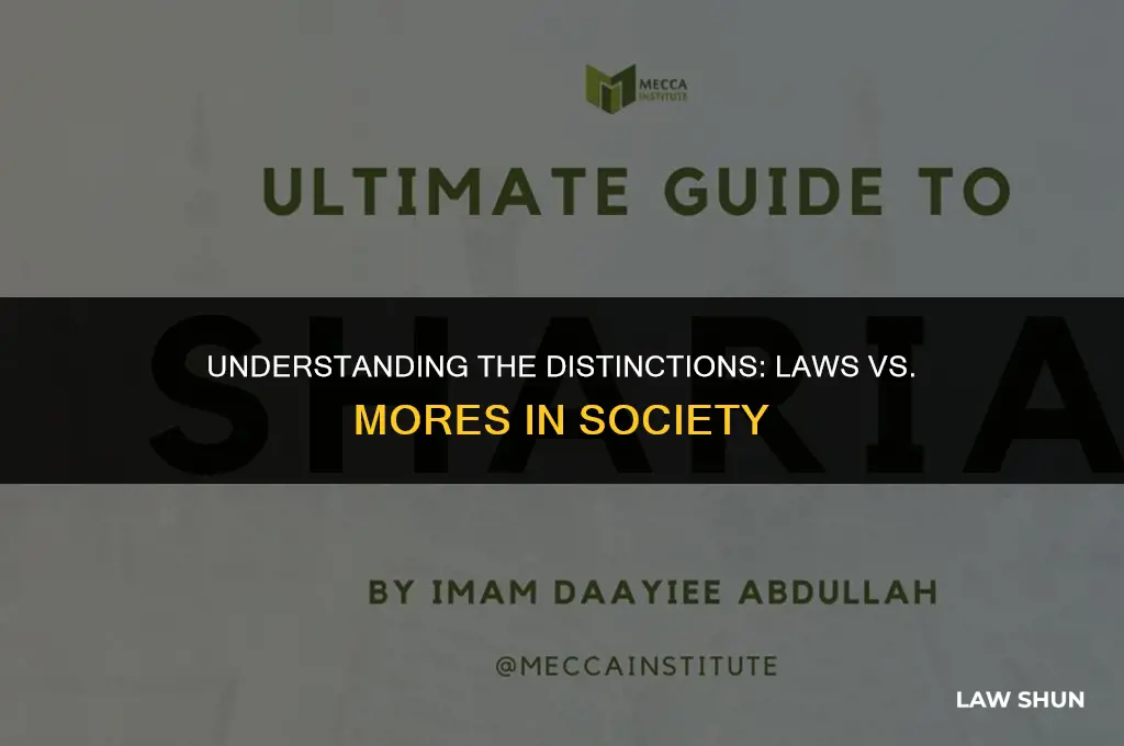 how do laws differ from mores