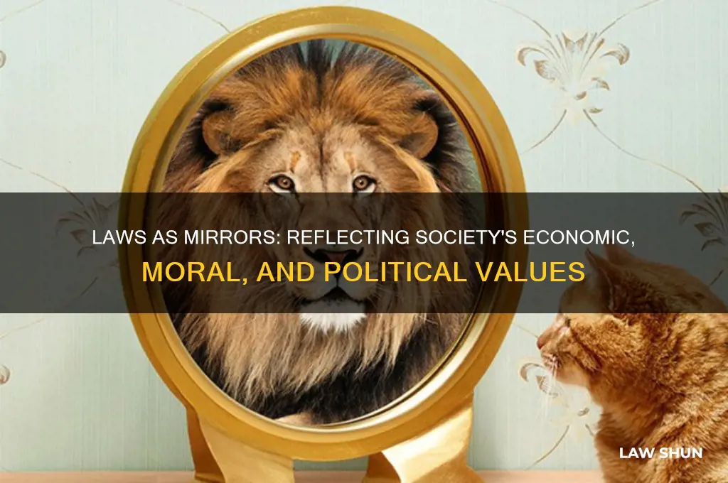 how do laws reflect economic moral political and social values
