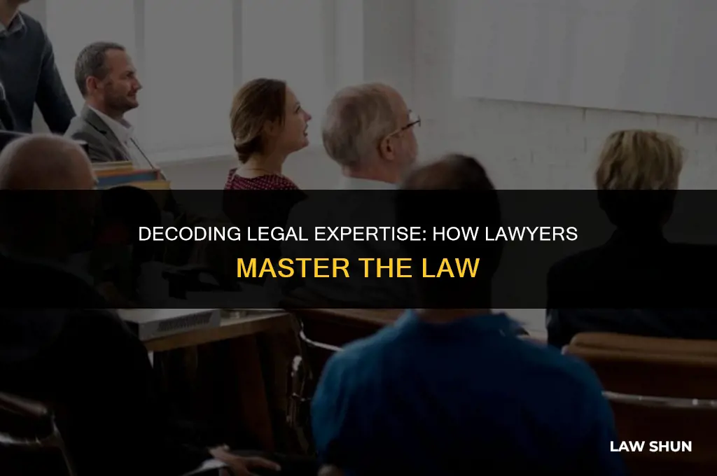 how do lawyers know the law