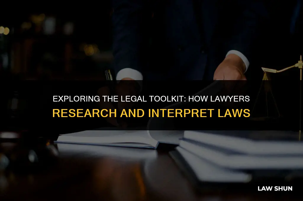 how do lawyers look up laws