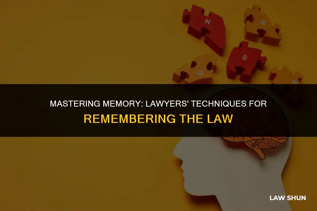 how do lawyers remember the law