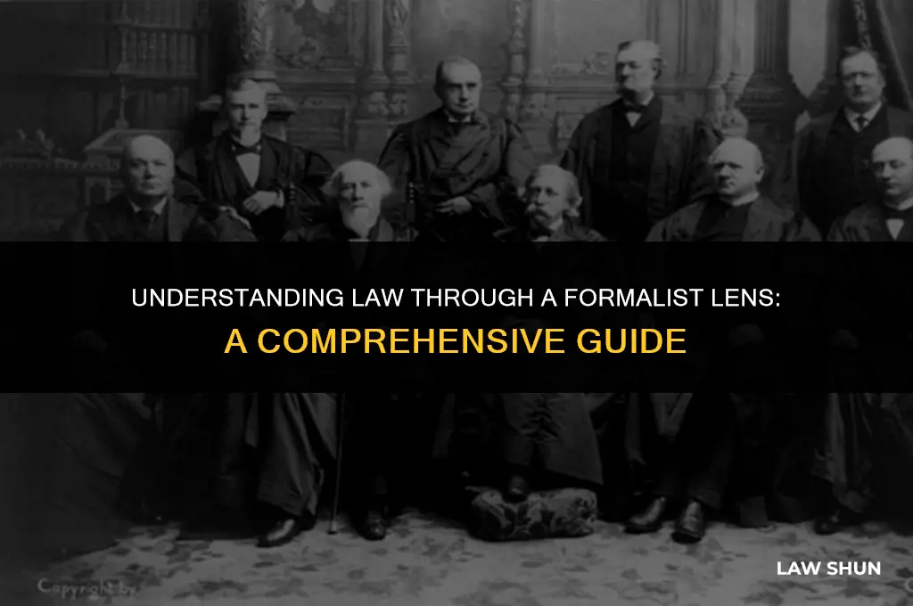 how do legal formalists concieve law