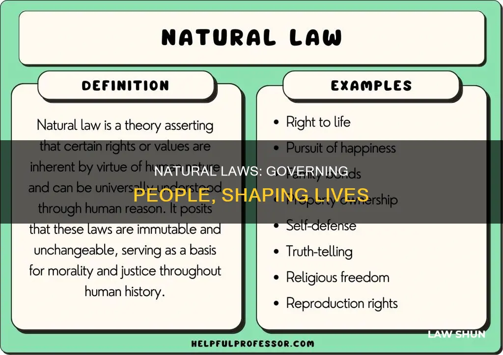 how do natural laws apply to people