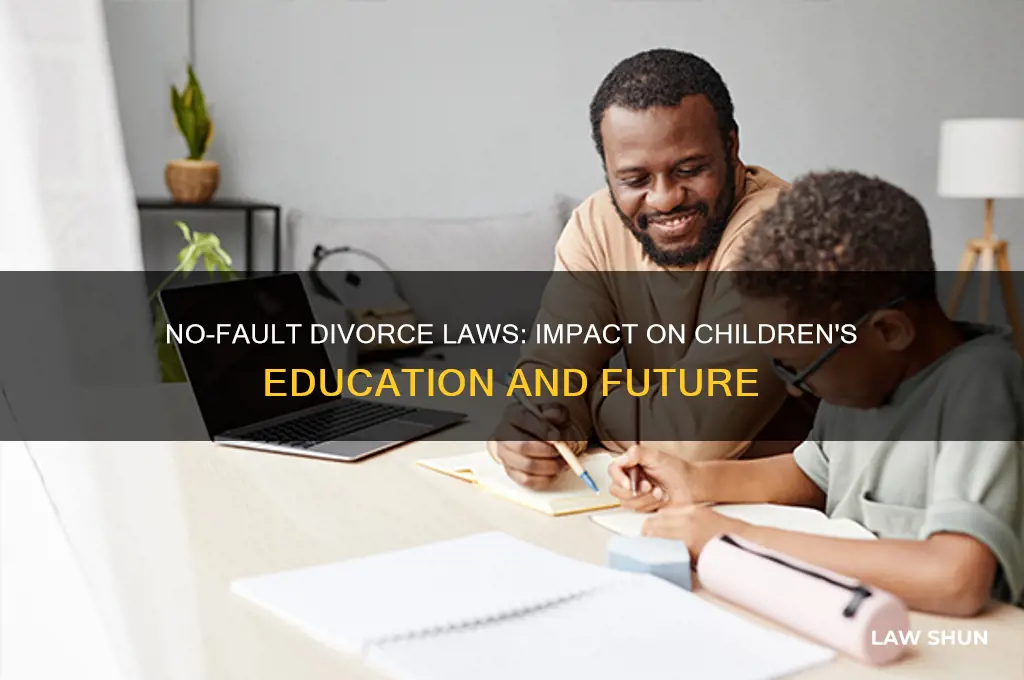 how do no fault divorce laws affect children