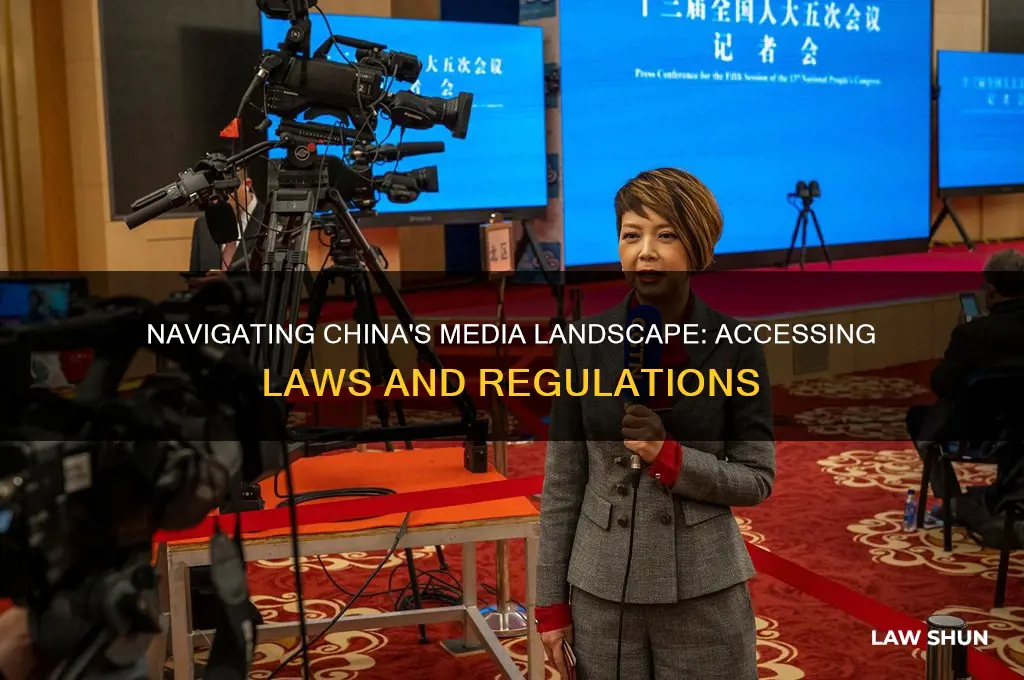 how do people in china access media laws and regulations