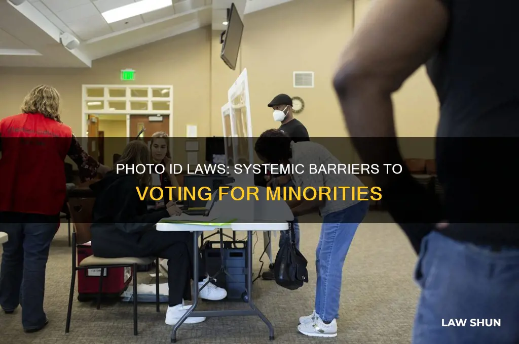 how do photo id laws disenfranchise racial and ethnic minorities