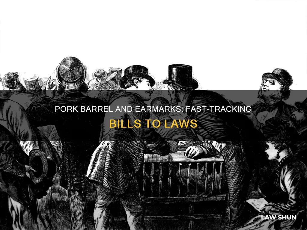 how do pork barrel and earmarks help bills become laws