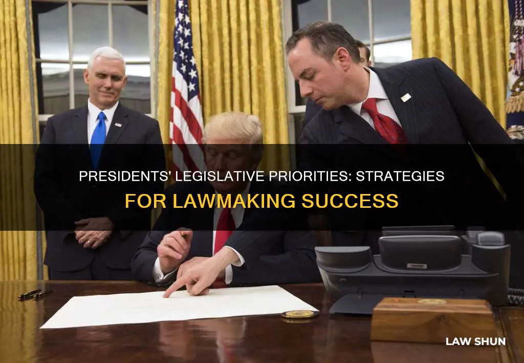 how do presidents ensure their legislative priorities become law