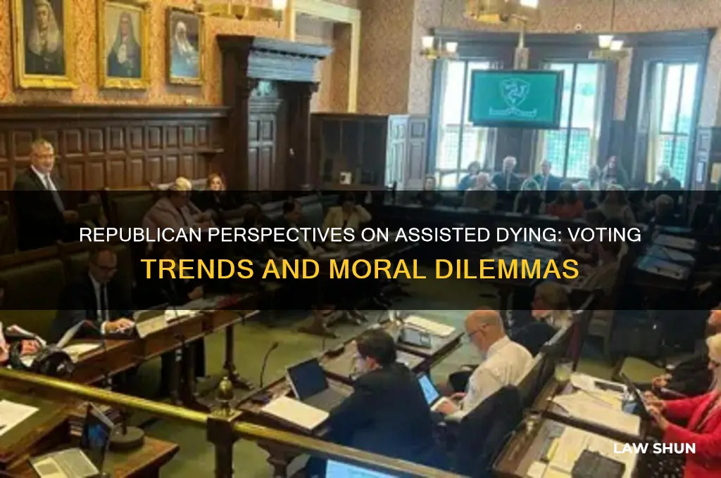 how do republicans vote for assisted dying laws