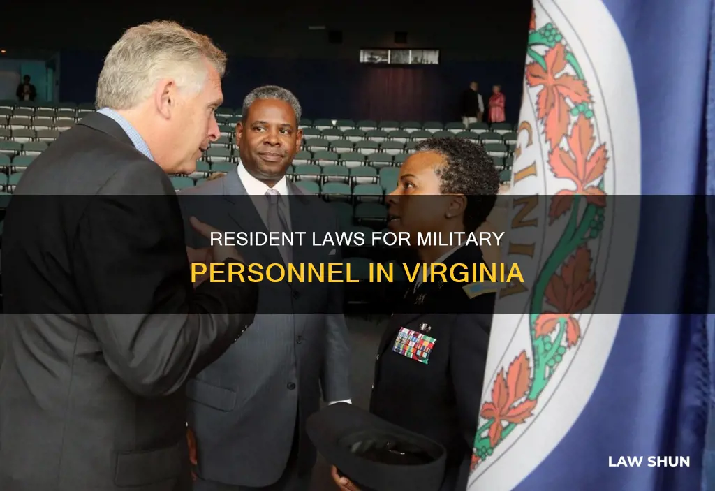 how do resident laws apply to military virginia