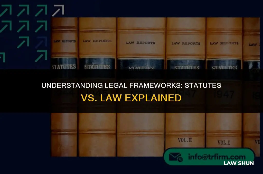 how do statutes differ from law