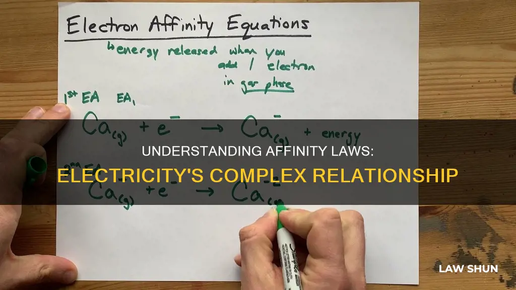 how do the affinity laws apply to electricity