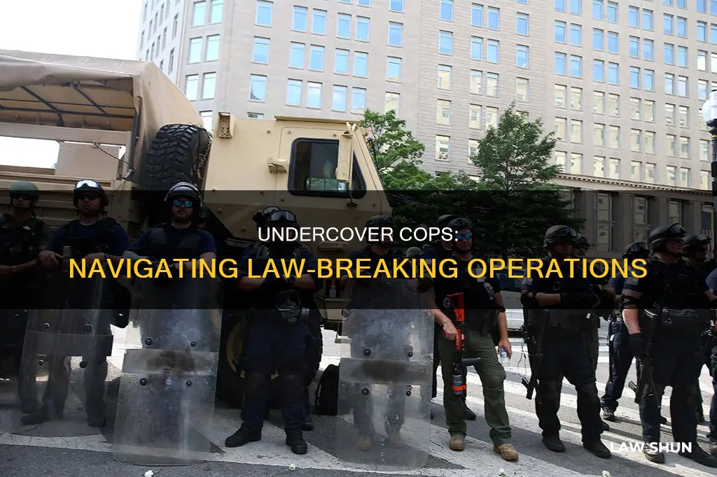 how do undercover cops get out of breaking the law