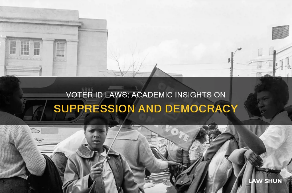 how do voter id laws suppress votes academic