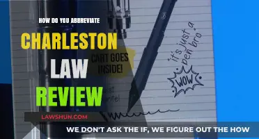 Abbreviating Charleston Law Review: Quick Guide to Proper Shortening