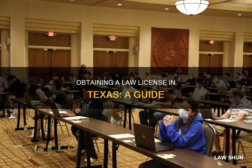 how do you apply for a law license in tx