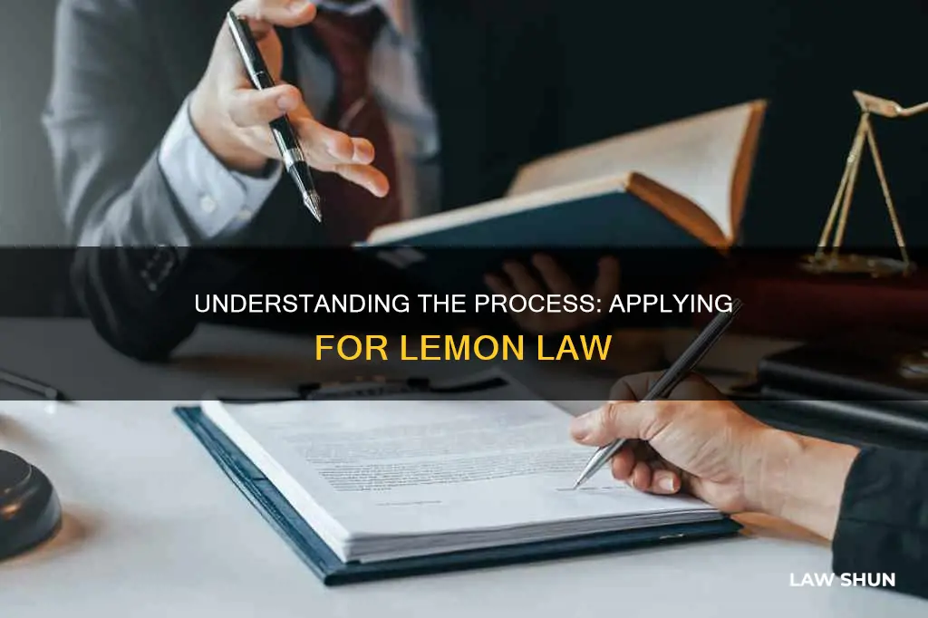 how do you apply for the lemon law